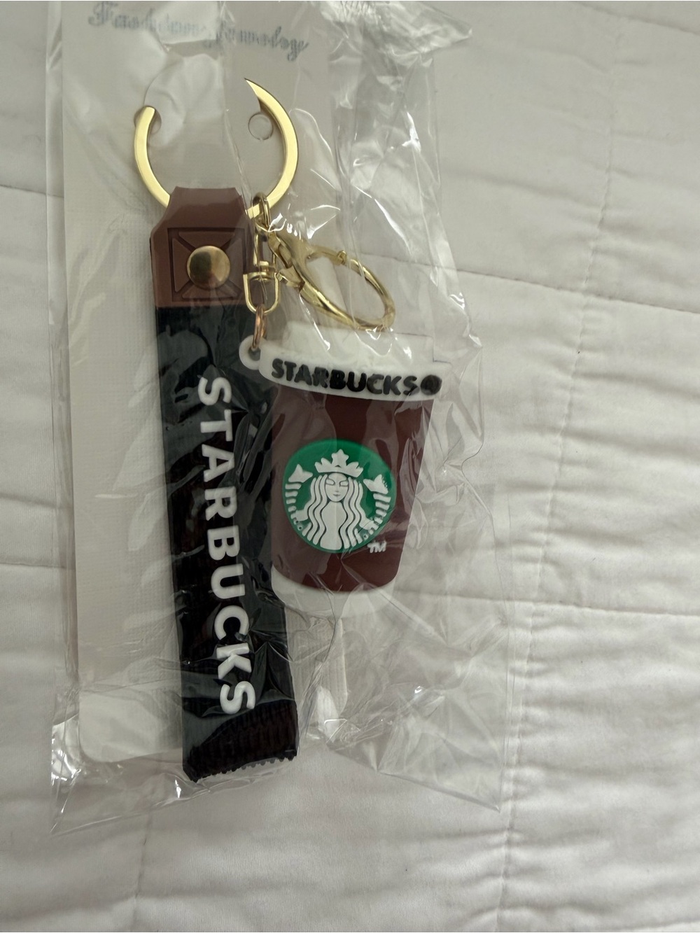 STARBUCKS Keychain Charms- brown cup
